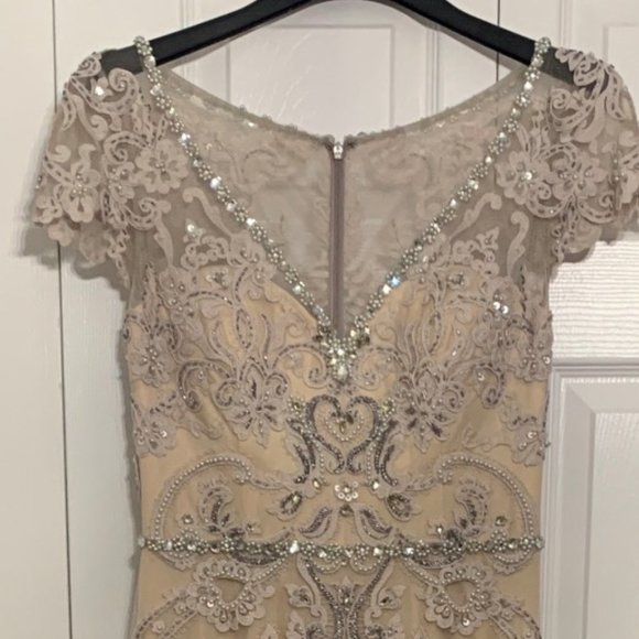 Beaded Lace Wedding/Evening Gown - Picture 1 of 8